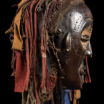 Mwana Pwo Mask - Wood, Rope - Chokwe - DR Congo