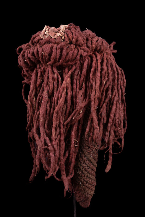 Mask - Wood, Raphia - Lwena - Angola