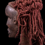 Mask - Wood, Raphia - Lwena - Angola