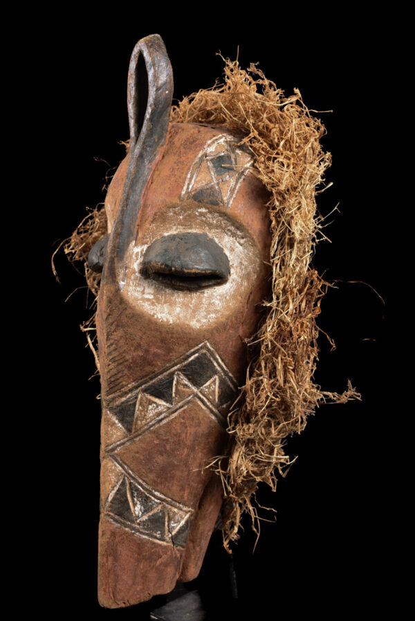 Initiation mask - Wood - Bembe - DR Congo