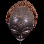 Mwana Pwo Mask - Wood, Rope - Chokwe - DR Congo