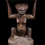 Stool - Wood - Luba - DR Congo