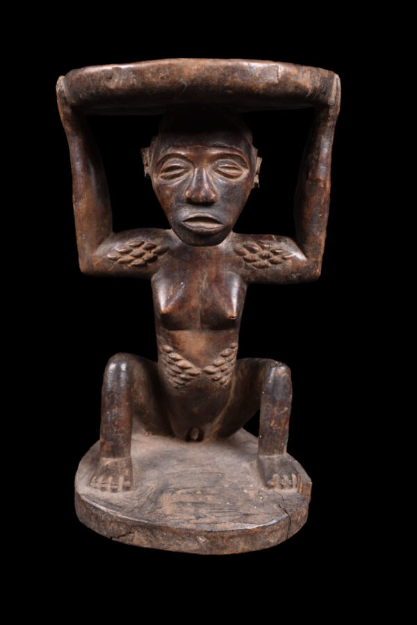 Stool - Wood - Luba - DR Congo
