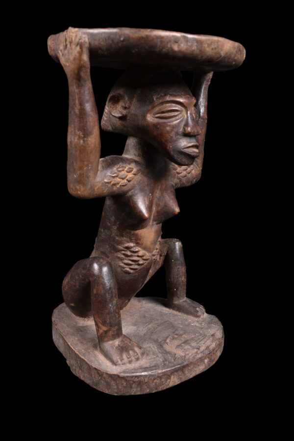 Stool - Wood - Luba - DR Congo