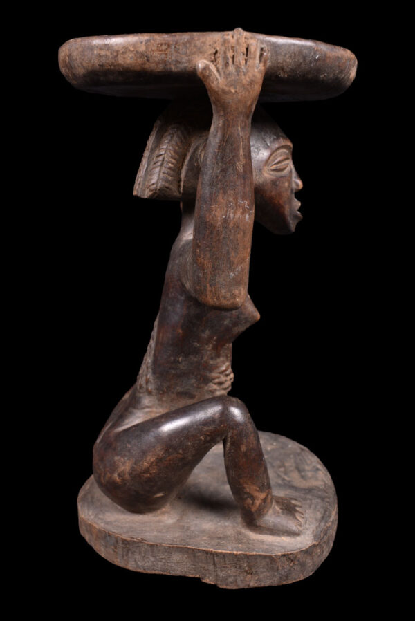 Stool - Wood - Luba - DR Congo