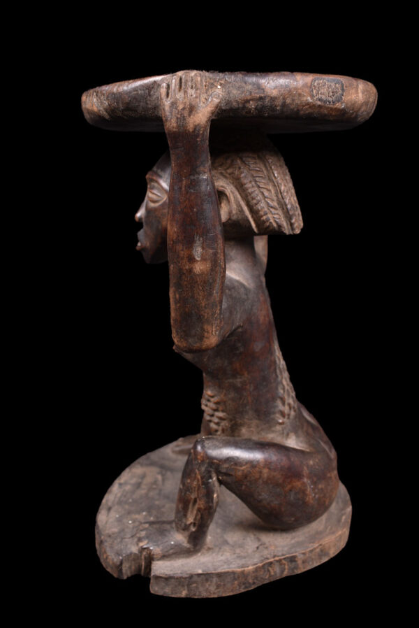 Stool - Wood - Luba - DR Congo