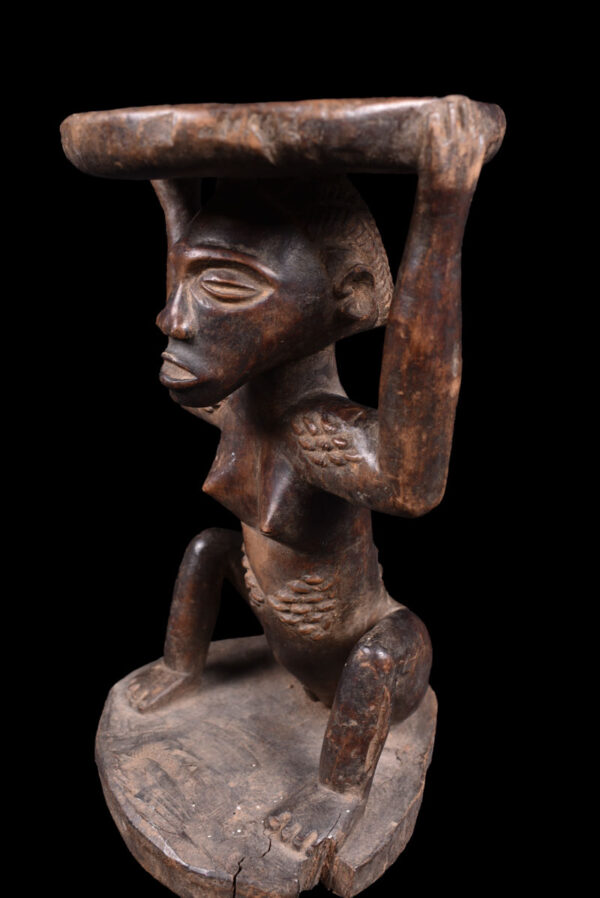 Stool - Wood - Luba - DR Congo