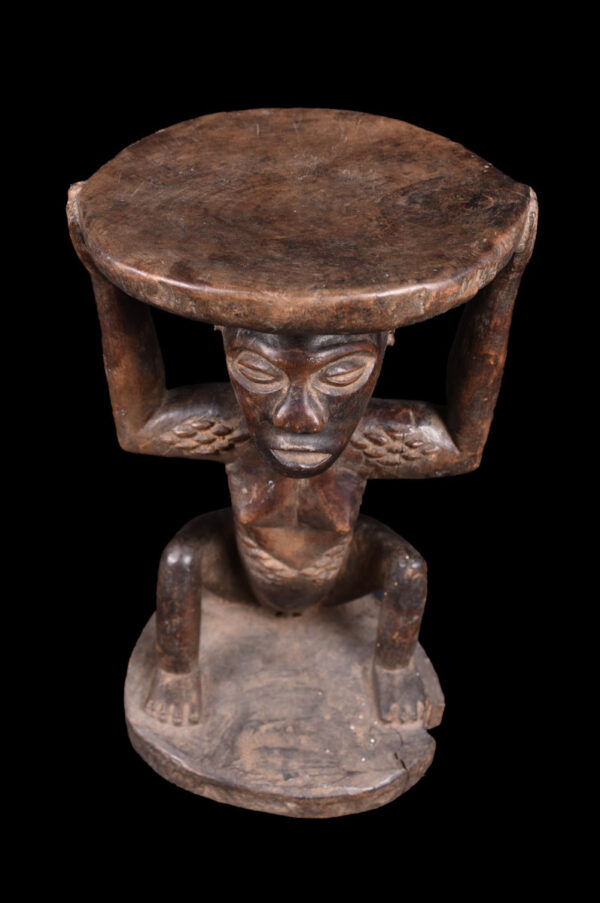 Stool - Wood - Luba - DR Congo