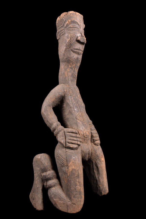 King ancestral figure - Wood - Ndengese - DR Congo