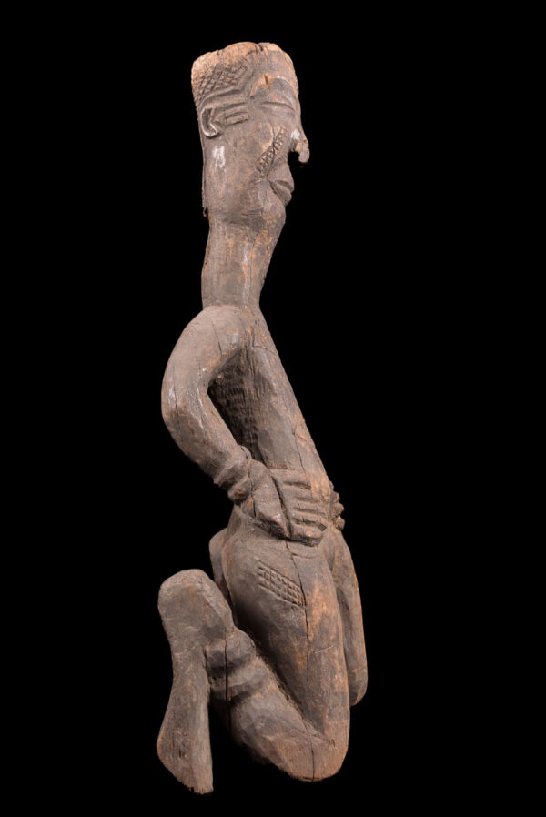 King ancestral figure - Wood - Ndengese - DR Congo