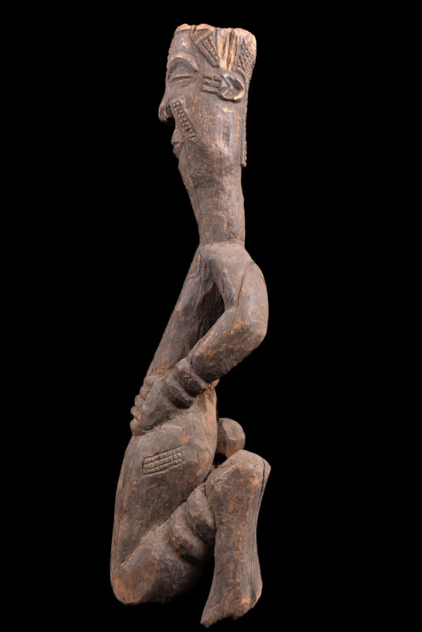 King ancestral figure - Wood - Ndengese - DR Congo