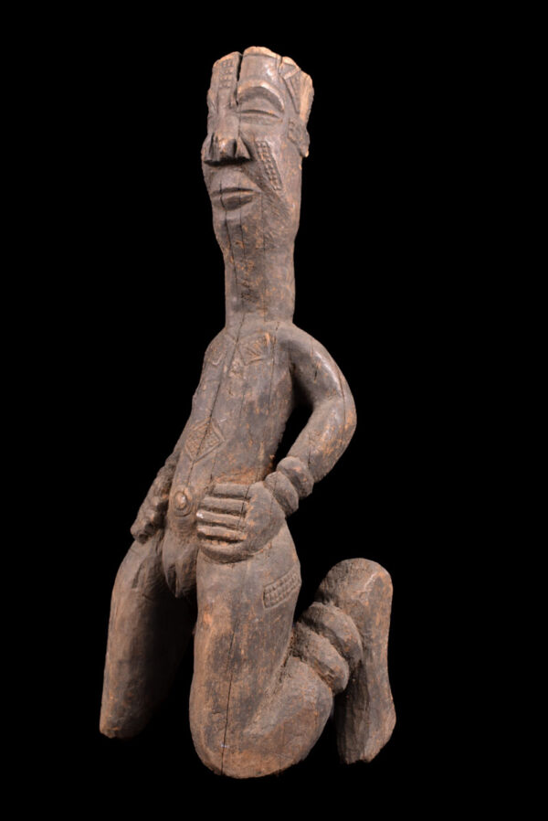 King ancestral figure - Wood - Ndengese - DR Congo
