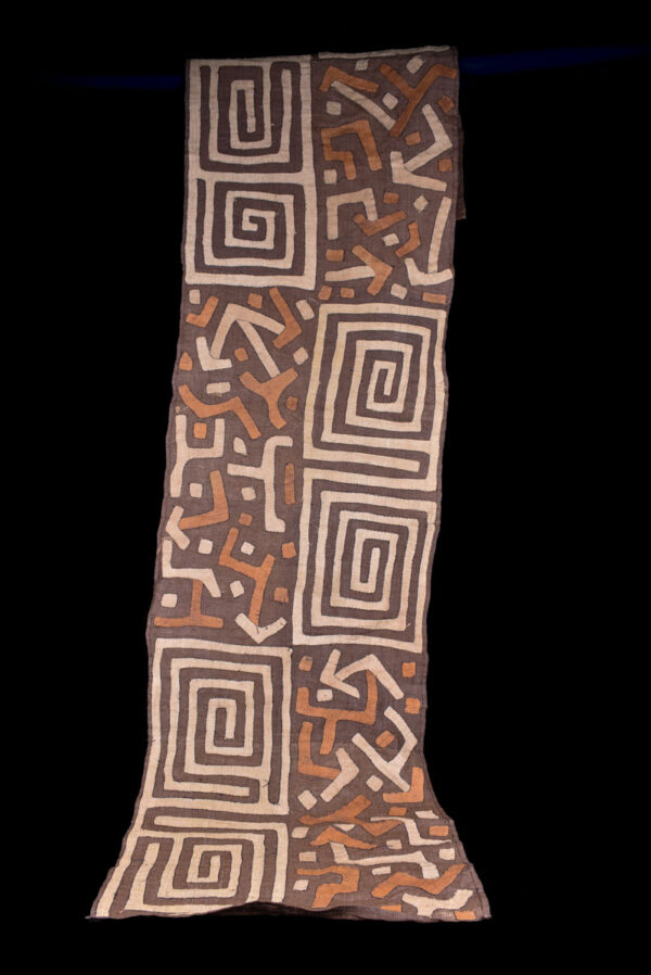 Textile - Cloth - Shoowa-Kuba - DR Congo 260 cm