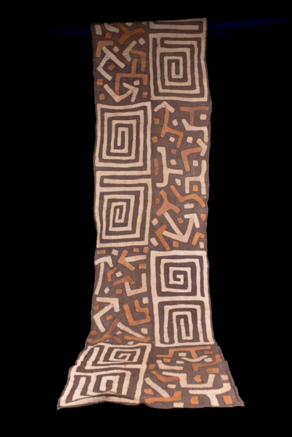 Textile - Cloth - Shoowa-Kuba - DR Congo 260 cm