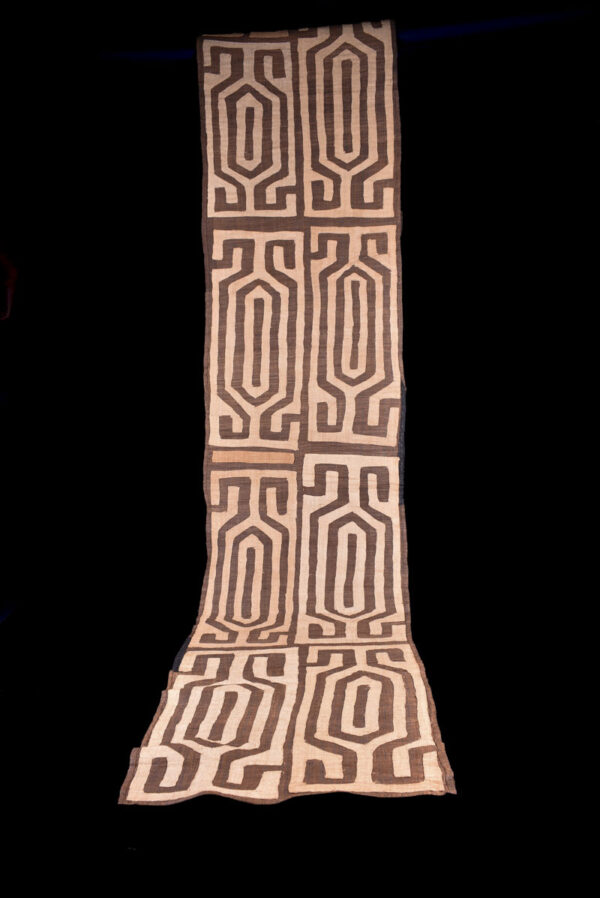 Textile - Cloth - Shoowa-Kuba - DR Congo 320 cm