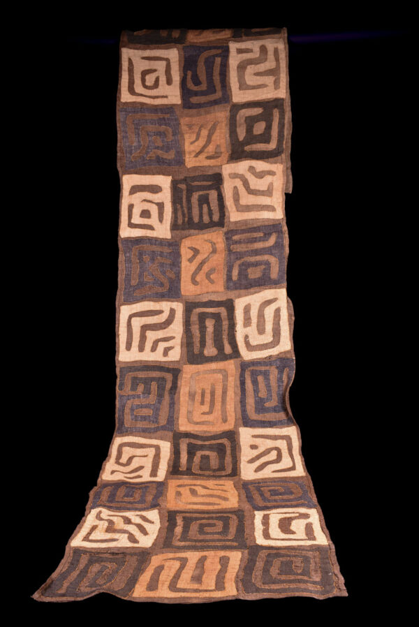 Textile - Cloth - Shoowa-Kuba - DR Congo 330 cm