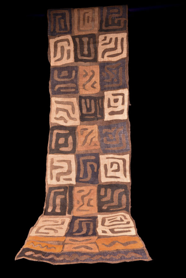 Textile - Cloth - Shoowa-Kuba - DR Congo 330 cm