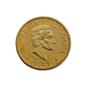 Colombia 5 Pesos 1927 Simon Bolivar