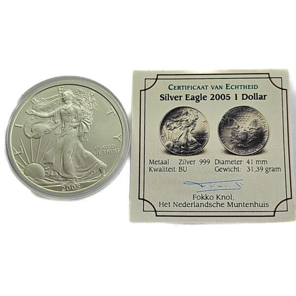 USA 1 Dollar 2005 American Silver Eagle - Walking Liberty