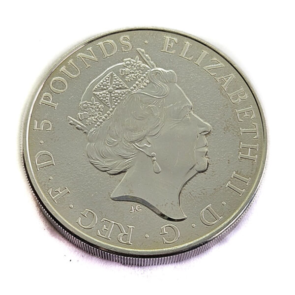 United Kingdom 5 Pounds 2016 Lion of England
