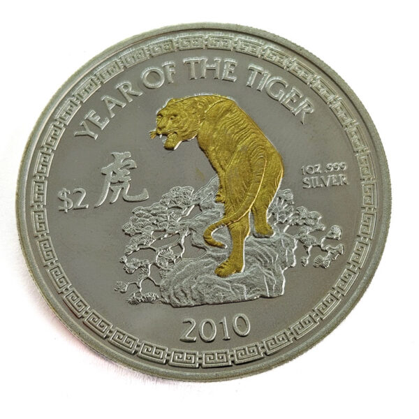 Niue 2 Dollars 2010 Year of the Tiger