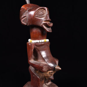 Power Figure - Wood, Horn, Beads - Songye - Congo