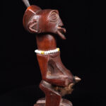 Power Figure - Wood, Horn, Beads - Songye - Congo