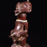 Power Figure - Wood, Horn, Beads - Songye - Congo