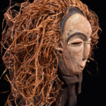 Mask - Wood, Raphia - Kwese - Gabon