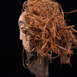 Mask - Wood, Raphia - Kwese - Gabon