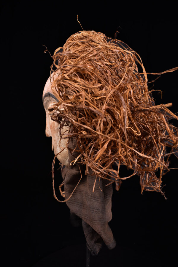 Mask - Wood, Raphia - Kwese - Gabon