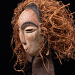 Mask - Wood, Raphia - Kwese - Gabon