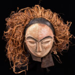 Mask - Wood, Raphia - Kwese - Gabon