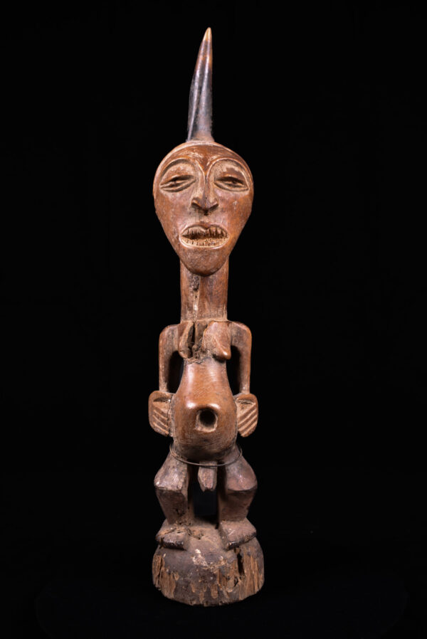 Power Figure - Wood, Horn - Songye - Congo