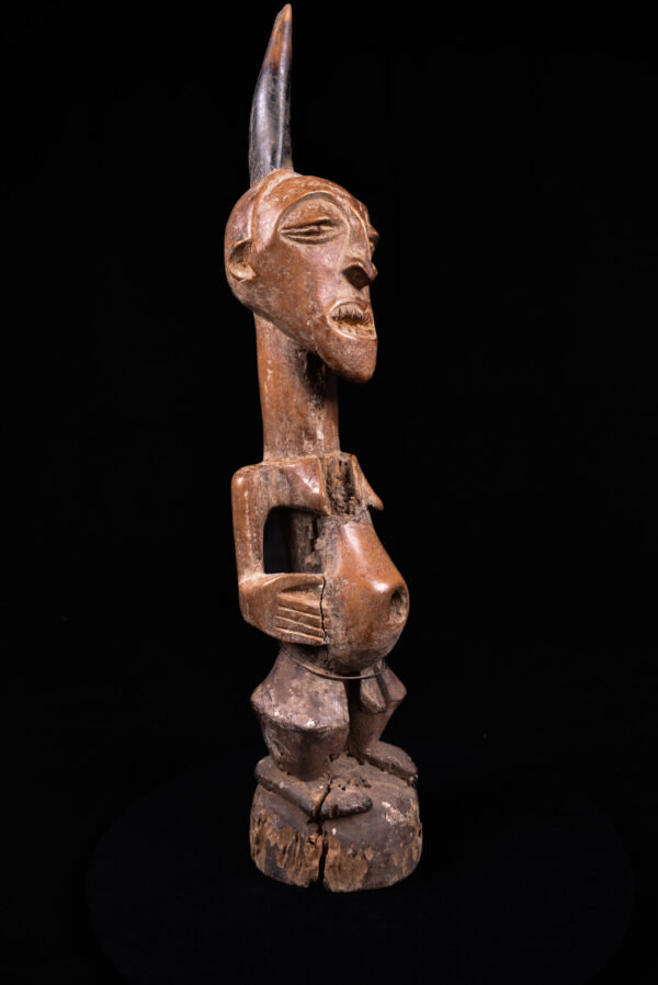 Power Figure - Wood, Horn - Songye - Congo