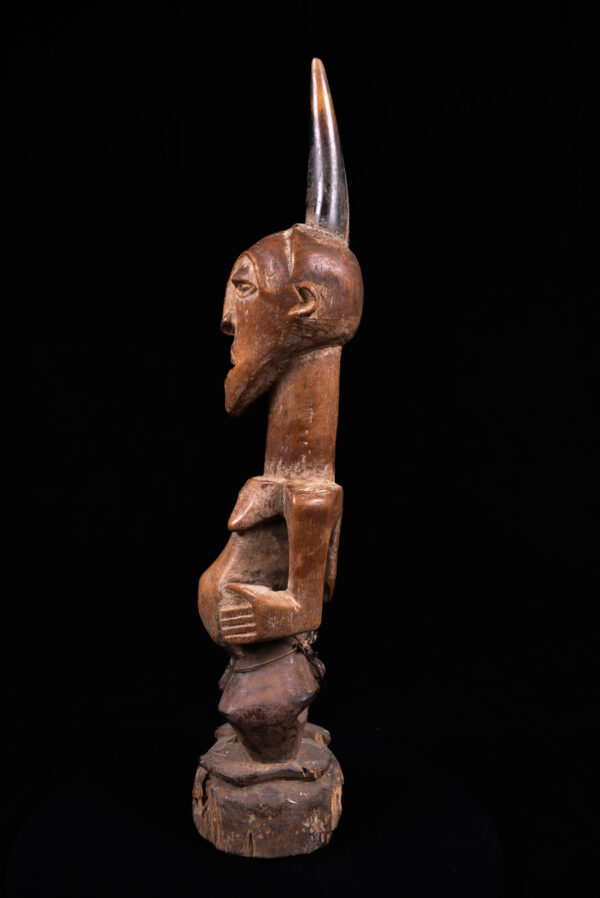 Power Figure - Wood, Horn - Songye - Congo