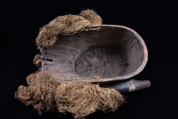 Mask - Wood, Raphia - Tetela - Cong