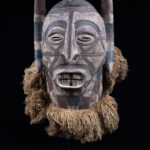 Mask - Wood, Raphia - Tetela - Cong