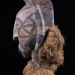 Mask - Wood, Raphia - Tetela - Cong