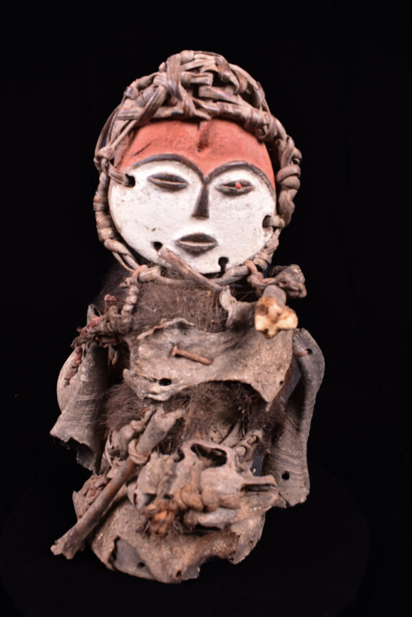 Fetish figure - Wood, Horn, Bone - Mitsogho - Gabon
