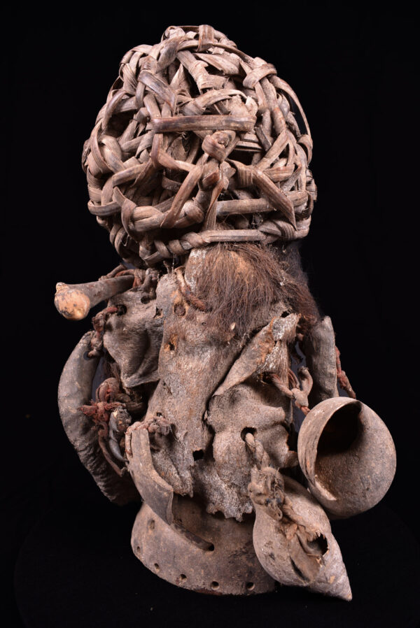 Fetish figure - Wood, Horn, Bone - Mitsogho - Gabon