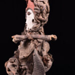 Fetish figure - Wood, Horn, Bone - Mitsogho - Gabon