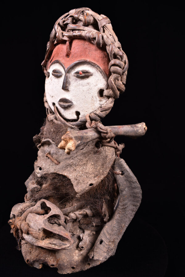 Fetish figure - Wood, Horn, Bone - Mitsogho - Gabon