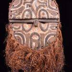 Kidumu Mask - Wood, Raphia - Teke - DR Congo