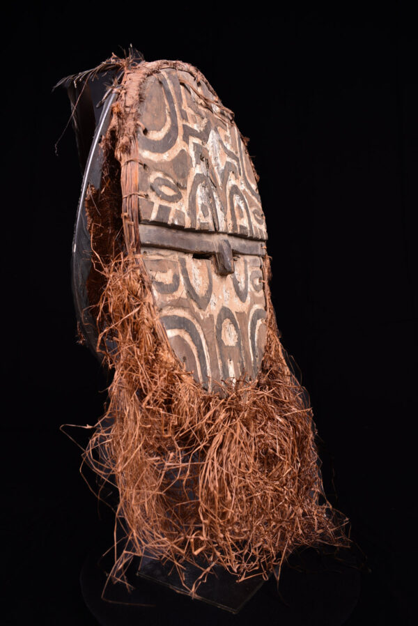 Kidumu Mask - Wood, Raphia - Teke - DR Congo