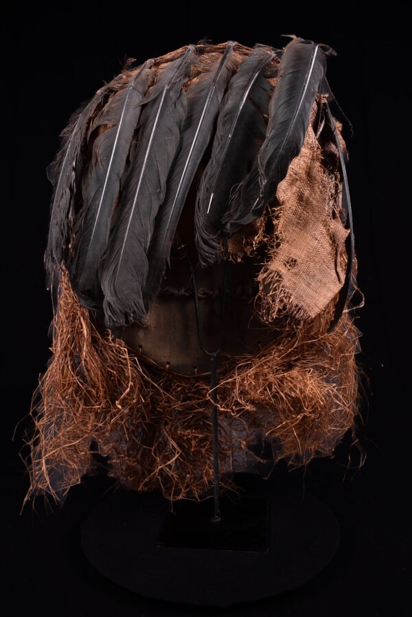 Kidumu Mask - Wood, Raphia - Teke - DR Congo