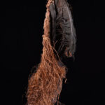 Kidumu Mask - Wood, Raphia - Teke - DR Congo