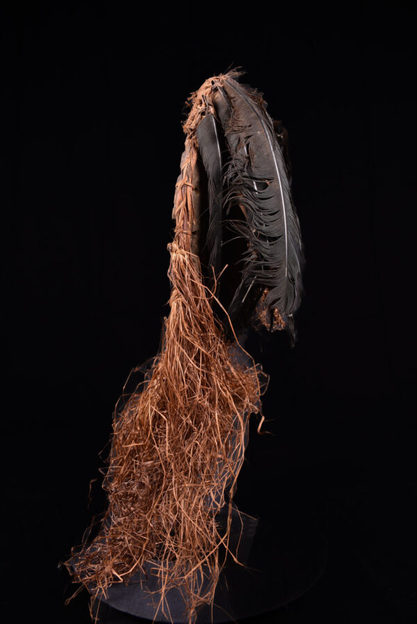 Kidumu Mask - Wood, Raphia - Teke - DR Congo