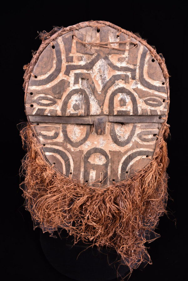 Kidumu Mask - Wood, Raphia - Teke - DR Congo