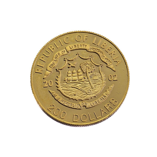 Liberia 200 Dollars 2002 Diana